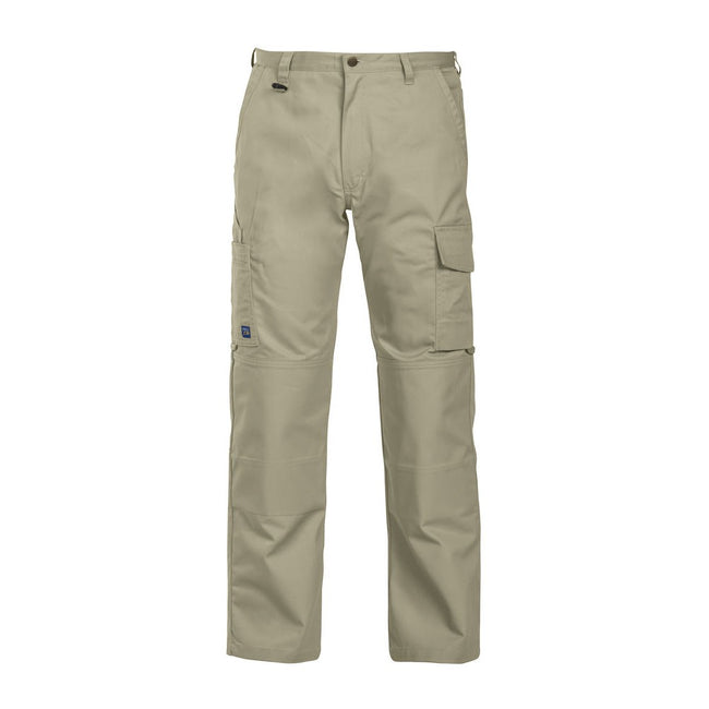 Khaki - Front - Projob Mens Cargo Trousers