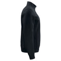 Black - Side - Projob Mens Half Zip Sweatshirt