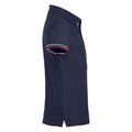 Dark Navy - Side - Clique Mens Newton Stripe Detail Polo Shirt