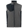 Grey - Front - Projob Mens Softshell Body Warmer