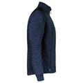 Navy - Lifestyle - Projob Mens Heathered Fleece Jacket