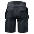Black - Back - Projob Mens Work Shorts