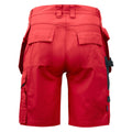 Red - Back - Projob Mens Work Shorts