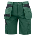 Forest Green - Front - Projob Mens Work Shorts