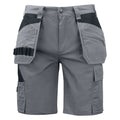 Grey - Front - Projob Mens Work Shorts