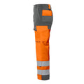 Orange-Grey - Lifestyle - Projob Mens High-Vis Cargo Trousers