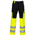 Yellow-Black - Front - Projob Mens High-Vis Cargo Trousers