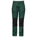 Forest Green - Front - Projob Womens-Ladies Stretch Cargo Trousers