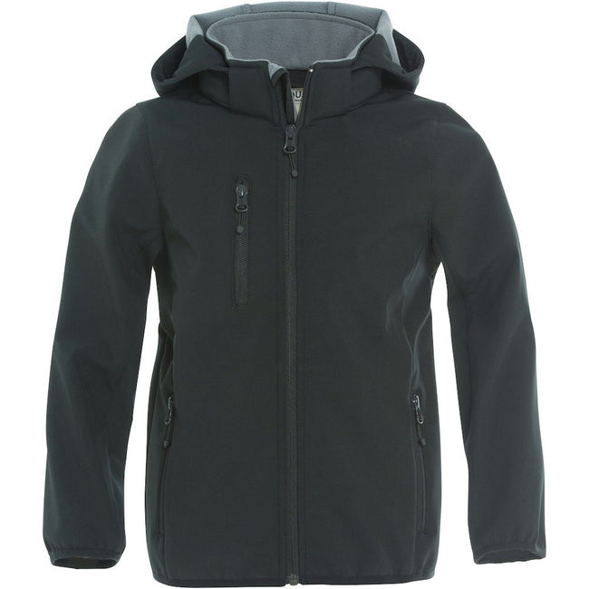 Black - Front - Clique Childrens-Kids Basic Soft Shell Jacket