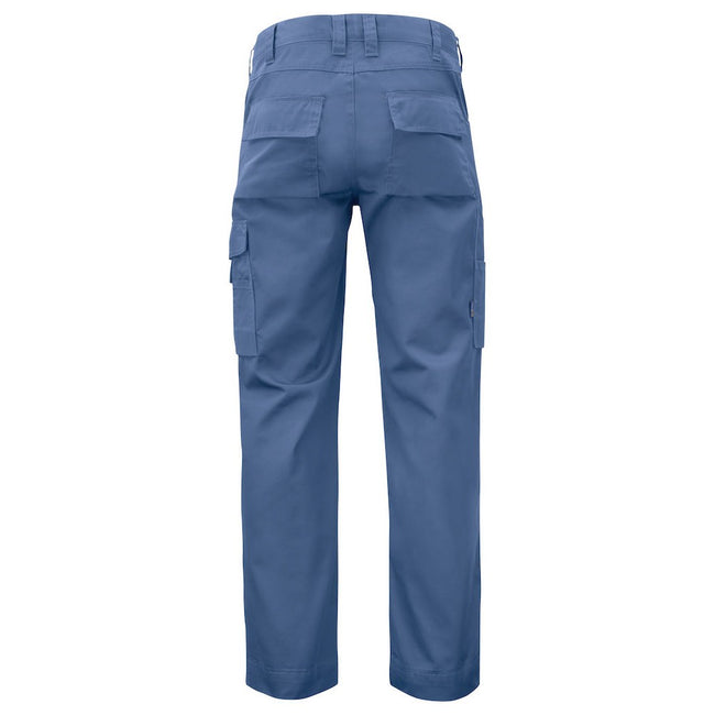 Sky Blue - Back - Projob Mens Plain Cargo Trousers