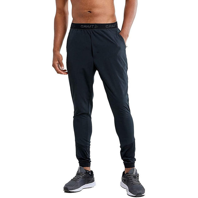 Black - Pack Shot - Craft Mens ADV Essence Training Jogging Bottoms