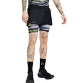 Yellow-Grey-Black - Side - Craft Mens CTM Distance 2 in 1 Shorts
