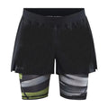 Yellow-Grey-Black - Front - Craft Mens CTM Distance 2 in 1 Shorts