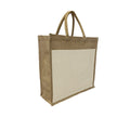 Brown-Cream - Front - United Bag Store Juco Tote Bag
