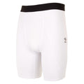 White - Front - Umbro Mens Core Power Logo Base Layer Shorts