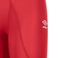Vermillion - Side - Umbro Mens Core Power Logo Base Layer Shorts