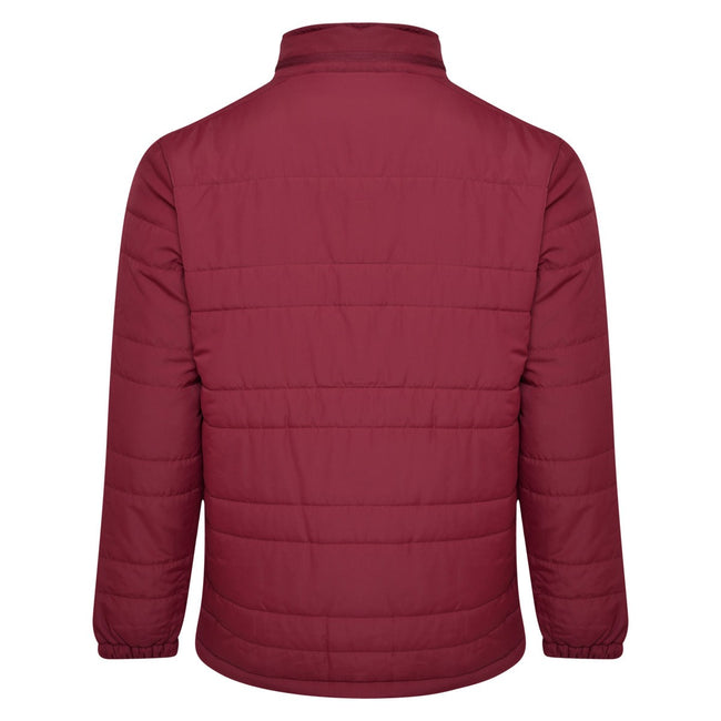 New Claret - Back - Umbro Mens Club Essential Bench Jacket