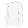 White - Front - Umbro Childrens-Kids Core Long-Sleeved Base Layer Top