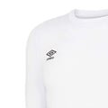 White - Side - Umbro Childrens-Kids Core Long-Sleeved Base Layer Top
