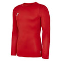 Vermillion - Front - Umbro Mens Core Long-Sleeved Base Layer Top