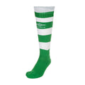 Emerald-White - Back - Umbro Mens Hooped Sock Leg
