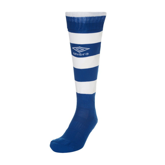New Royal-White - Back - Umbro Mens Hooped Sock Leg