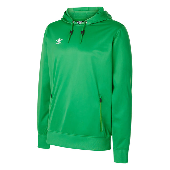 Emerald - Front - Umbro Childrens-Kids Club Essential Polyester Drawstring Hoodie
