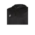 Black - Side - Umbro Childrens-Kids Club Essential Polyester Drawstring Hoodie