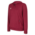 New Claret - Front - Umbro Childrens-Kids Club Essential Polyester Drawstring Hoodie