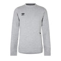 Grey Marl-Black - Front - Umbro Boys Pro Fleece Sweatshirt