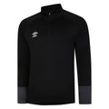 Black-White-Carbon - Front - Umbro Mens Total Training Track Jacket