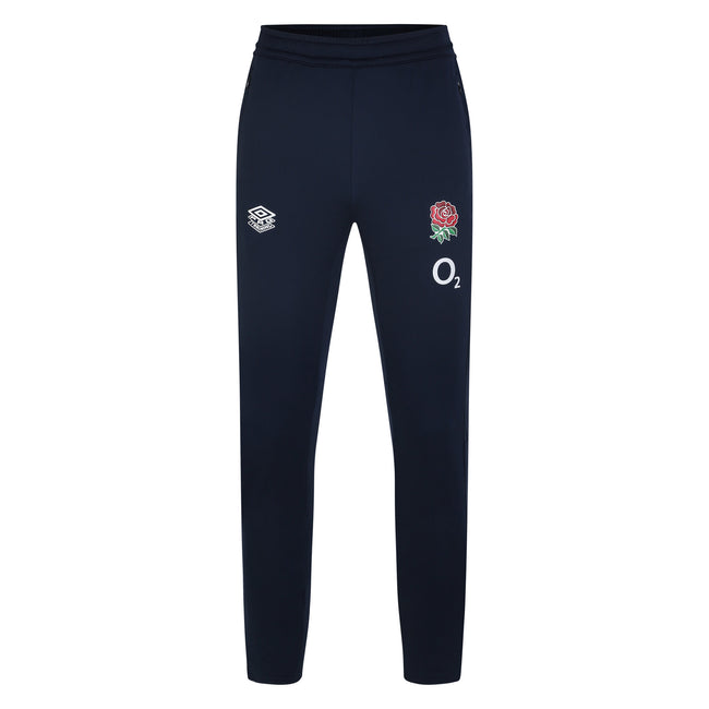 Navy Blazer - Front - Umbro Childrens-Kids 23-24 England Rugby Tapered Jogging Bottoms