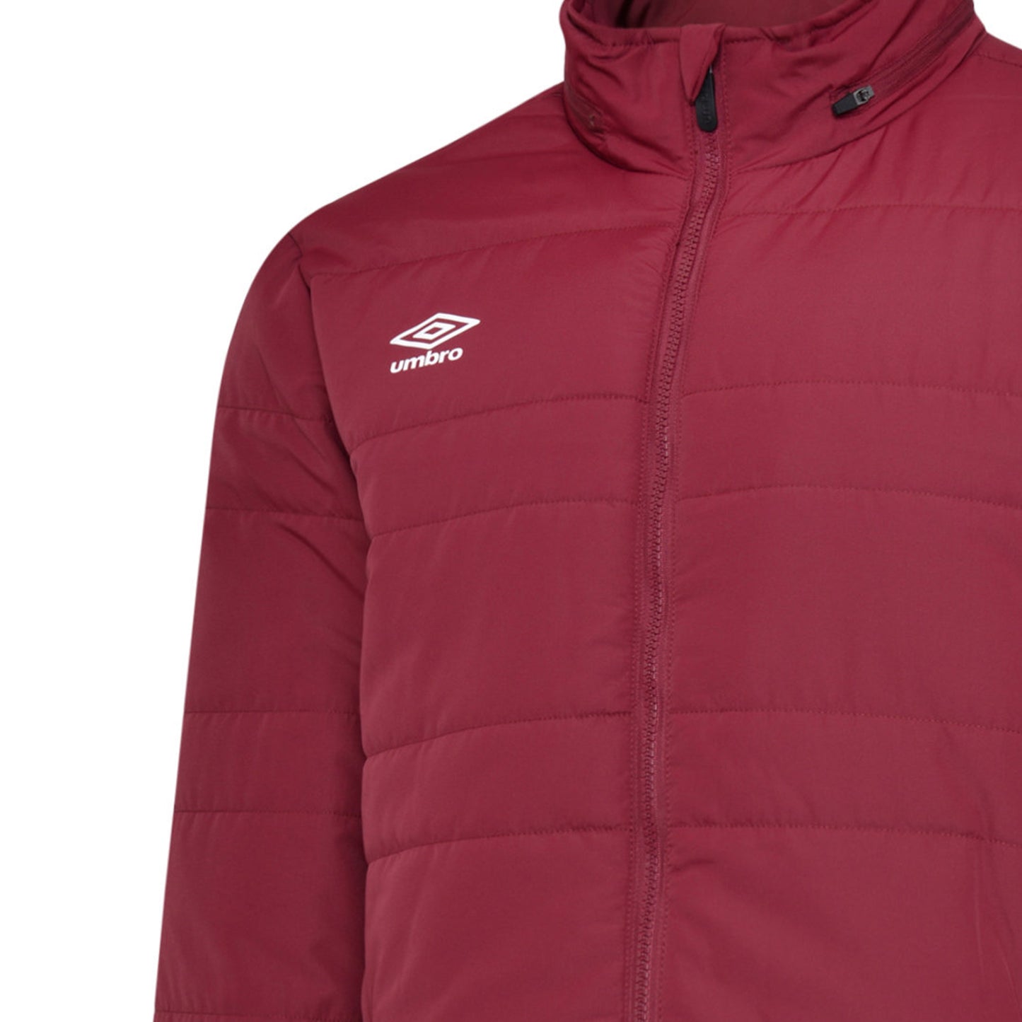 New Claret - Side - Umbro Childrens-Kids Club Essential Bench Jacket