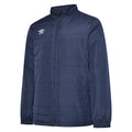 Dark Navy - Front - Umbro Childrens-Kids Club Essential Bench Jacket