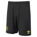 Black-Yellow - Front - Umbro Childrens-Kids 23-24 Burnley FC Third Shorts