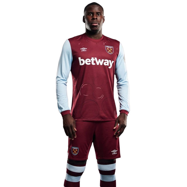 Claret Red-Sky Blue - Lifestyle - Umbro Unisex Adult 23-24 West Ham United FC Home Jersey