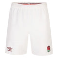 White - Front - Umbro Mens 23-24 England Rugby Replica Home Shorts