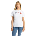 White-Red-Blue - Side - Umbro Womens-Ladies World Cup 23-24 England Rugby Replica Home Jersey