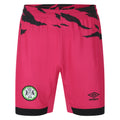 Pink-Black - Front - Umbro Mens 23-24 Forest Green Rovers FC Away Shorts
