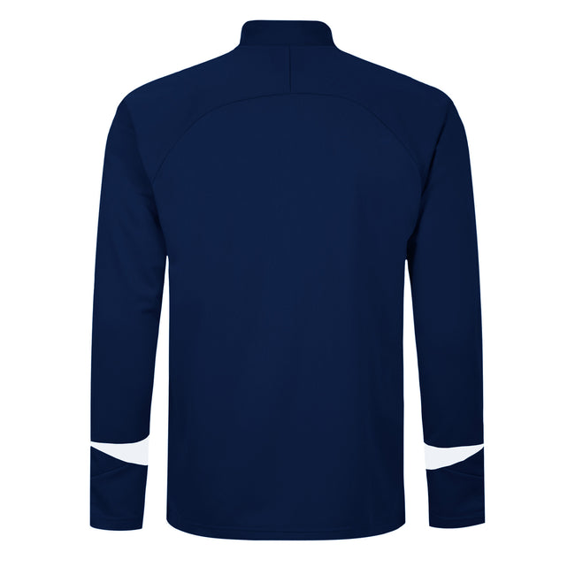 Navy-White - Back - Umbro Childrens-Kids Total Training Knitted Track Jacket