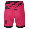 Pink-Black - Back - Umbro Childrens-Kids 23-24 Forest Green Rovers FC Away Shorts