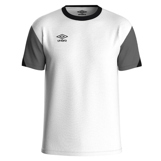 White-Titanium-Black - Front - Umbro Childrens-Kids Total Training Jersey