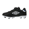Black-White-Royal Blue - Side - Umbro Childrens-Kids Speciali Liga Football Boots