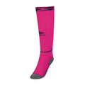 Beetroot Purple-Black - Front - Umbro Childrens-Kids Diamond Football Socks