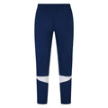 Navy-White - Back - Umbro Childrens-Kids Total Knitted Training Jogging Bottoms