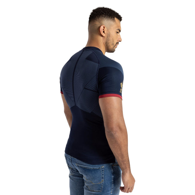 Navy Blue-White-Red - Back - Umbro Unisex Adult World Cup 23-24 Pro England Rugby Alternative Jersey