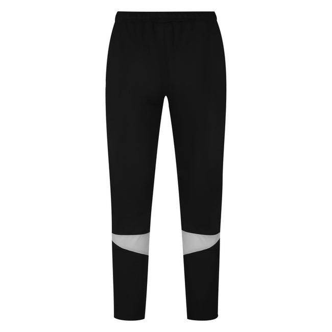 Black-White - Back - Umbro Mens Total Training Knitted Jogging Bottoms