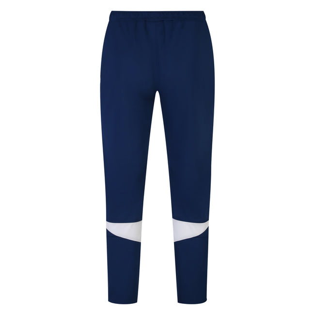 Navy-White - Back - Umbro Mens Total Training Knitted Jogging Bottoms