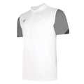 White-Titanium-Black - Front - Umbro Mens Total Training Polo Shirt