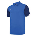 Royal Blue-Dark Navy-White - Front - Umbro Childrens-Kids Total Training Polo Shirt